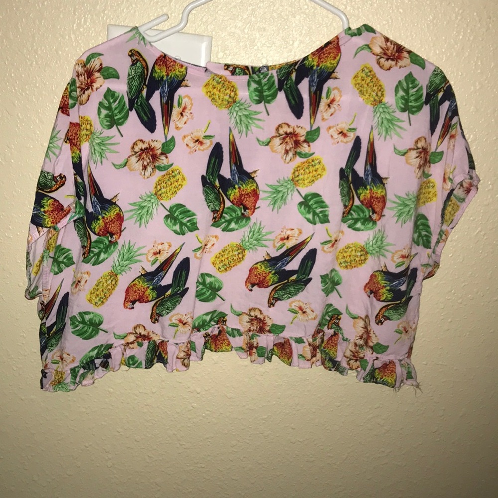 crop top, tropical